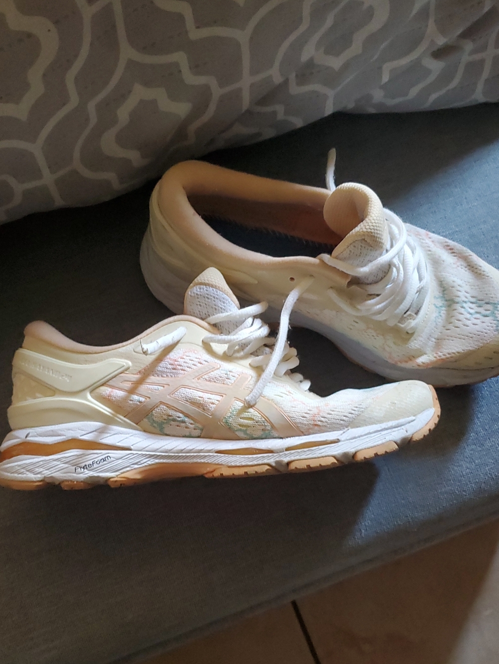 ASICS Women's Cream Running Shoes - Lightweight Comfort